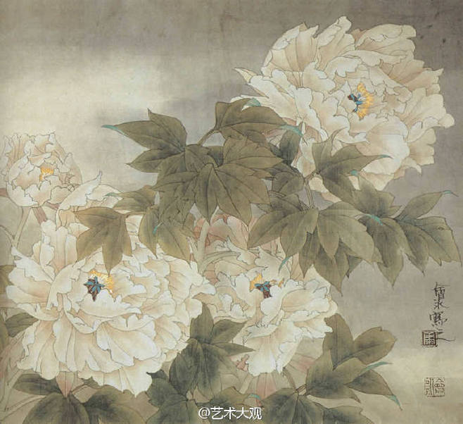 国画工笔画花卉图片,国画工笔画花卉图片